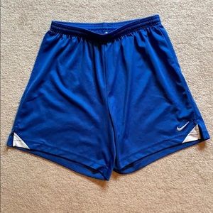 Blue Nike shorts